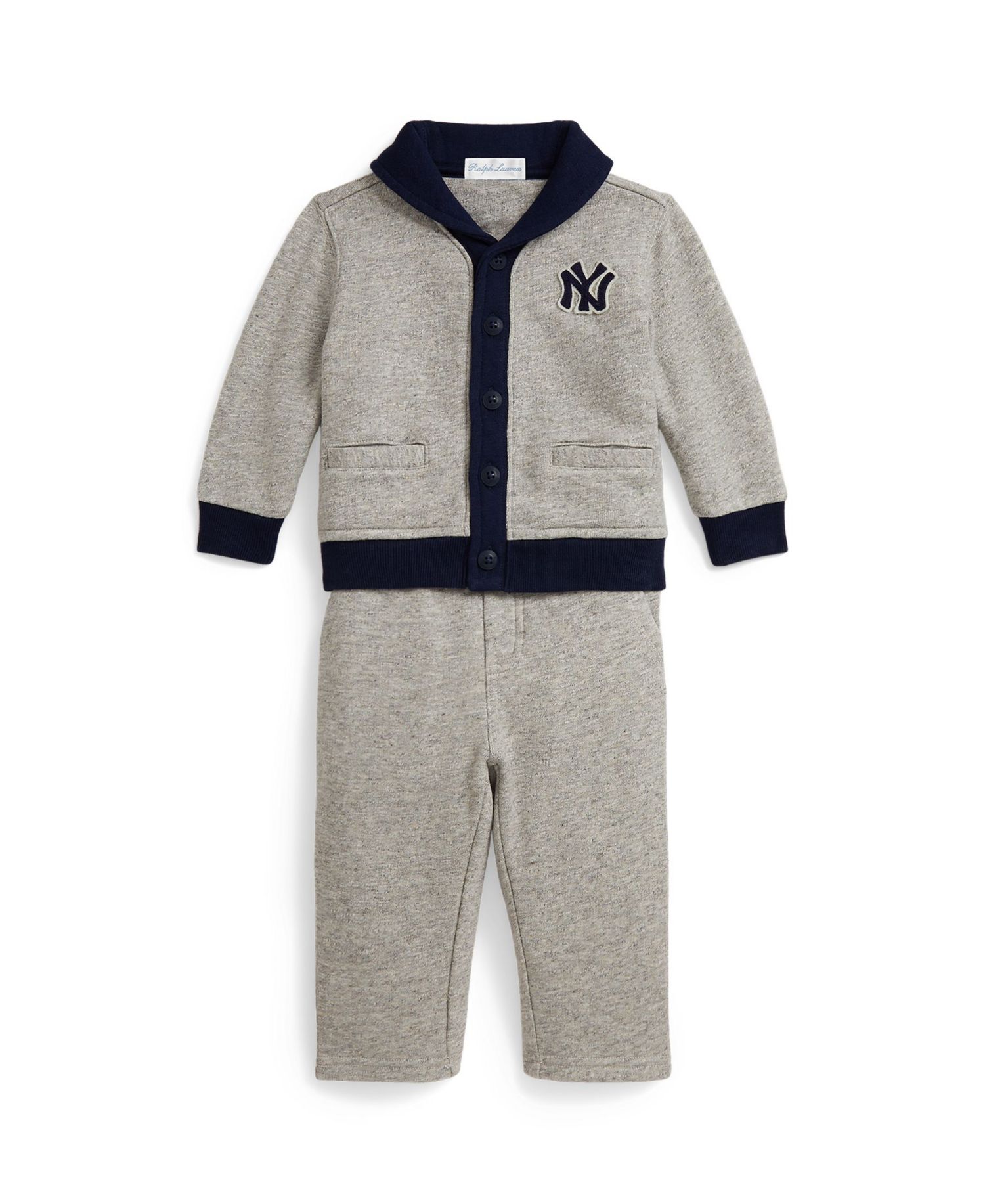 Baby Boys' Vintage Yankees Fleece-Knit Cardigan and Pants, 2-Piece Set