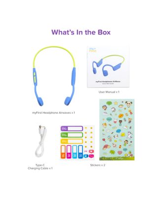 Airwaves Kids Bluetooth Headphones – Open-Ear, 85dB Safe Limit, Waterproof, Long Battery, Ages 4–12