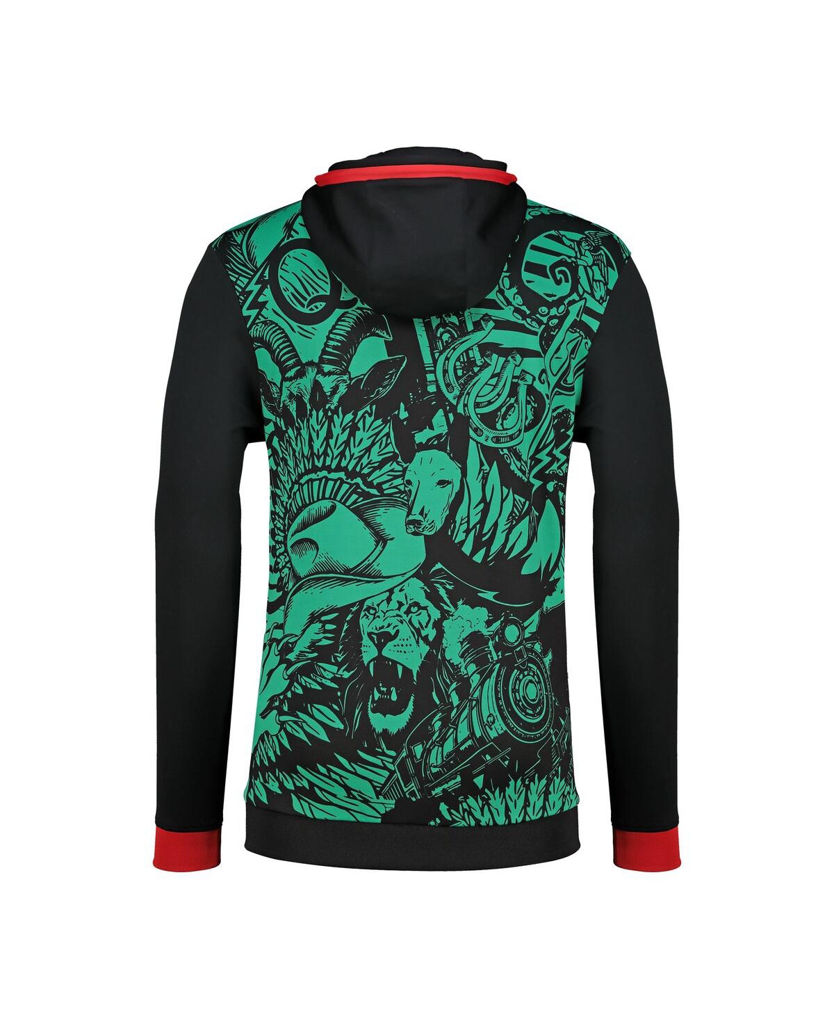 Charly Men's Black/green Liga Mx 2025 Mls All-star Game Pullover Hoodie In Black