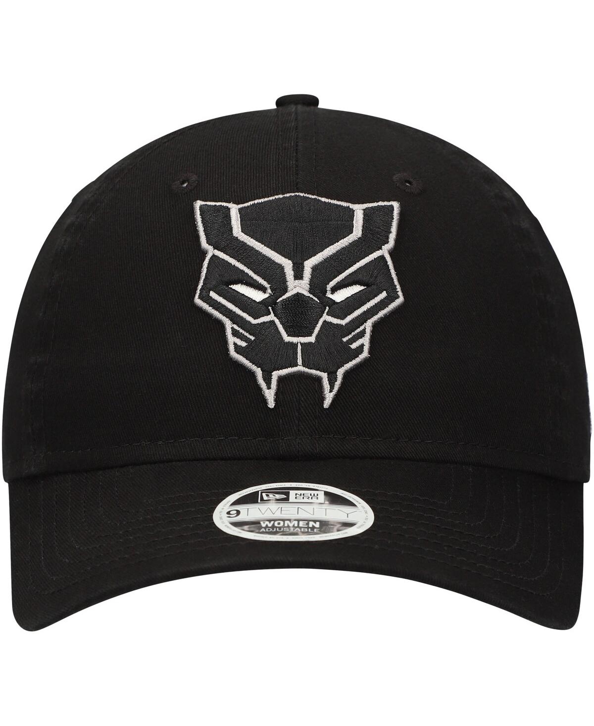 New Era Women's Black Panther 9twenty Adjustable Hat In Black
