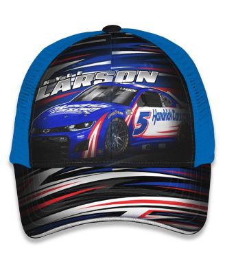 Big Boys and Girls Blue Kyle Larson HendrickCars Trucker Adjustable Hat