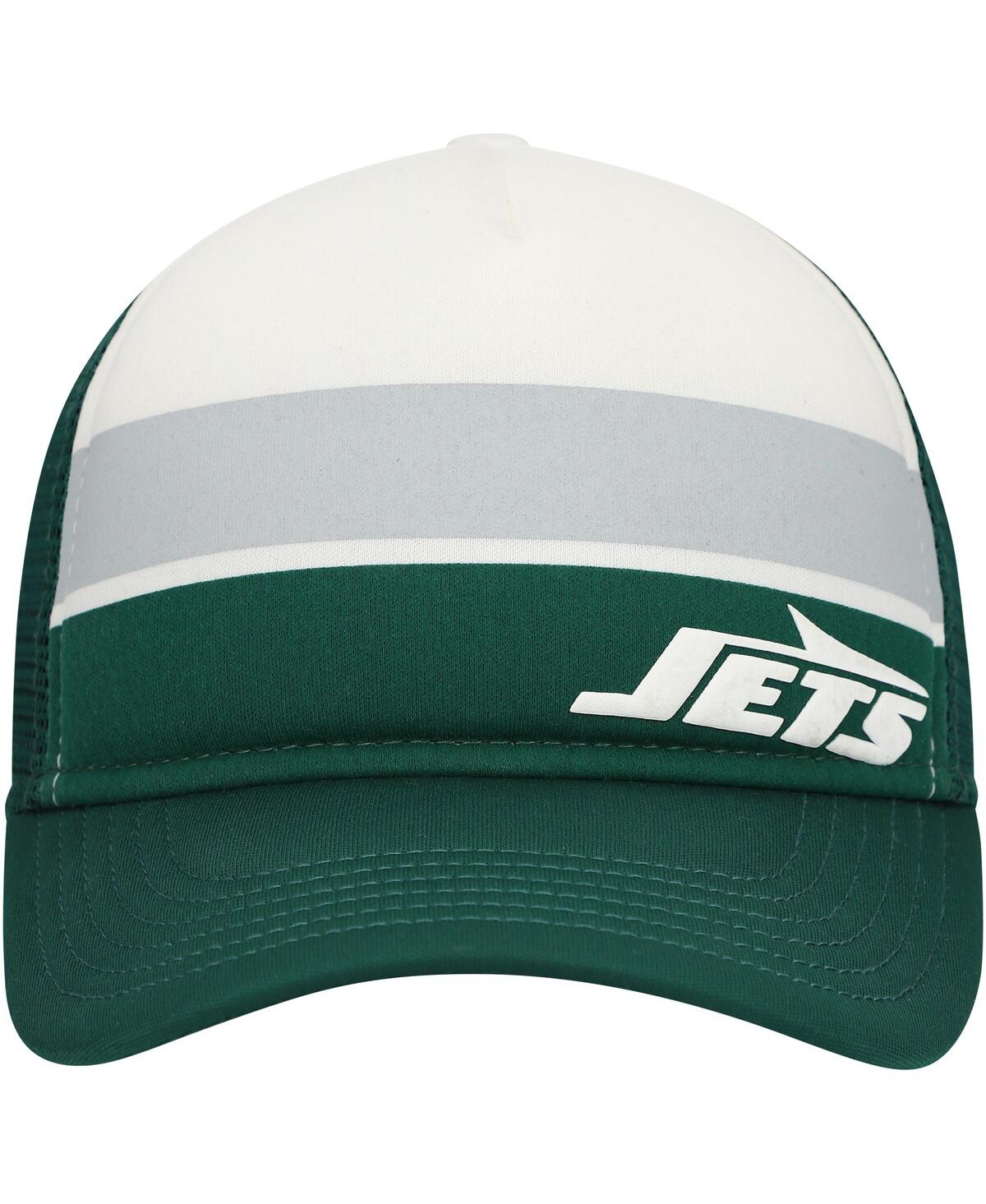 New Era Preschool Green New York Jets Sport Night Color Block 9forty A-frame Trucker Adjustable Hat In Green