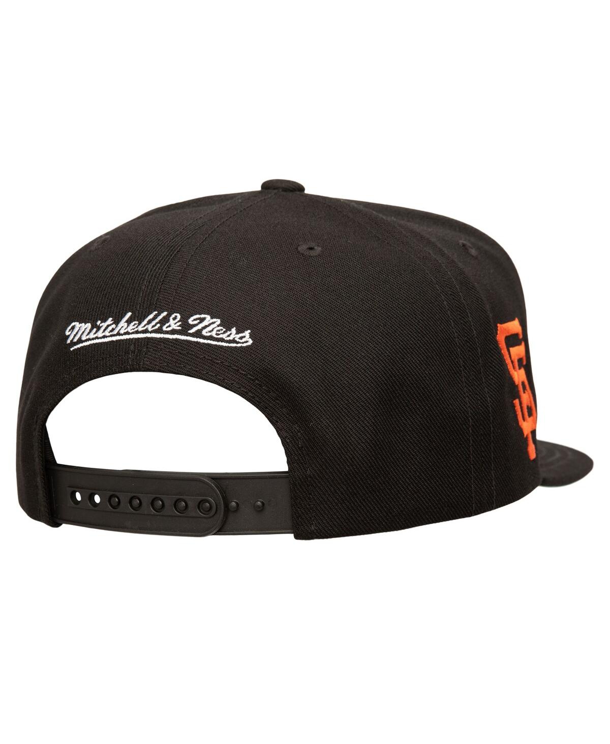 Mitchell & Ness Men's Black San Francisco Giants Double Up Snapback Hat In Black
