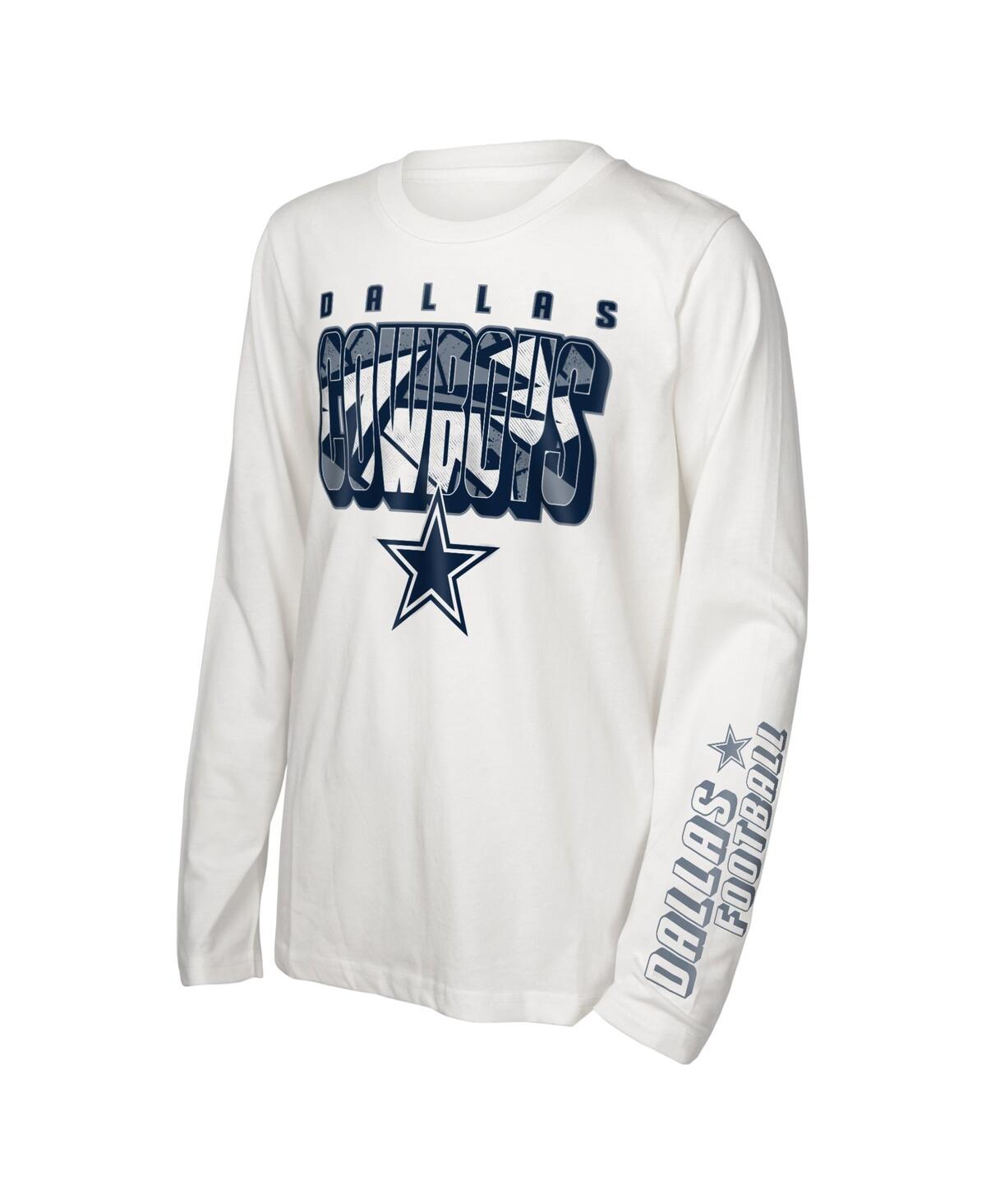 Outerstuff Preschool Dallas Cowboys In The Mix T-shirt Combo Set In Gray