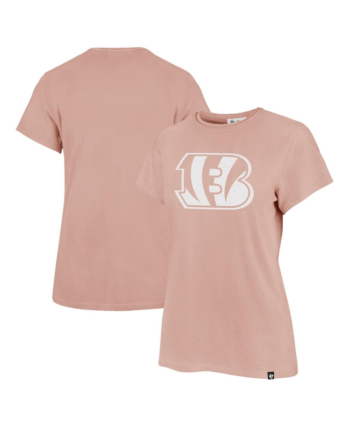 47 Brand Women's Light Pink Cincinnati Bengals Premier Frankie T-shirt