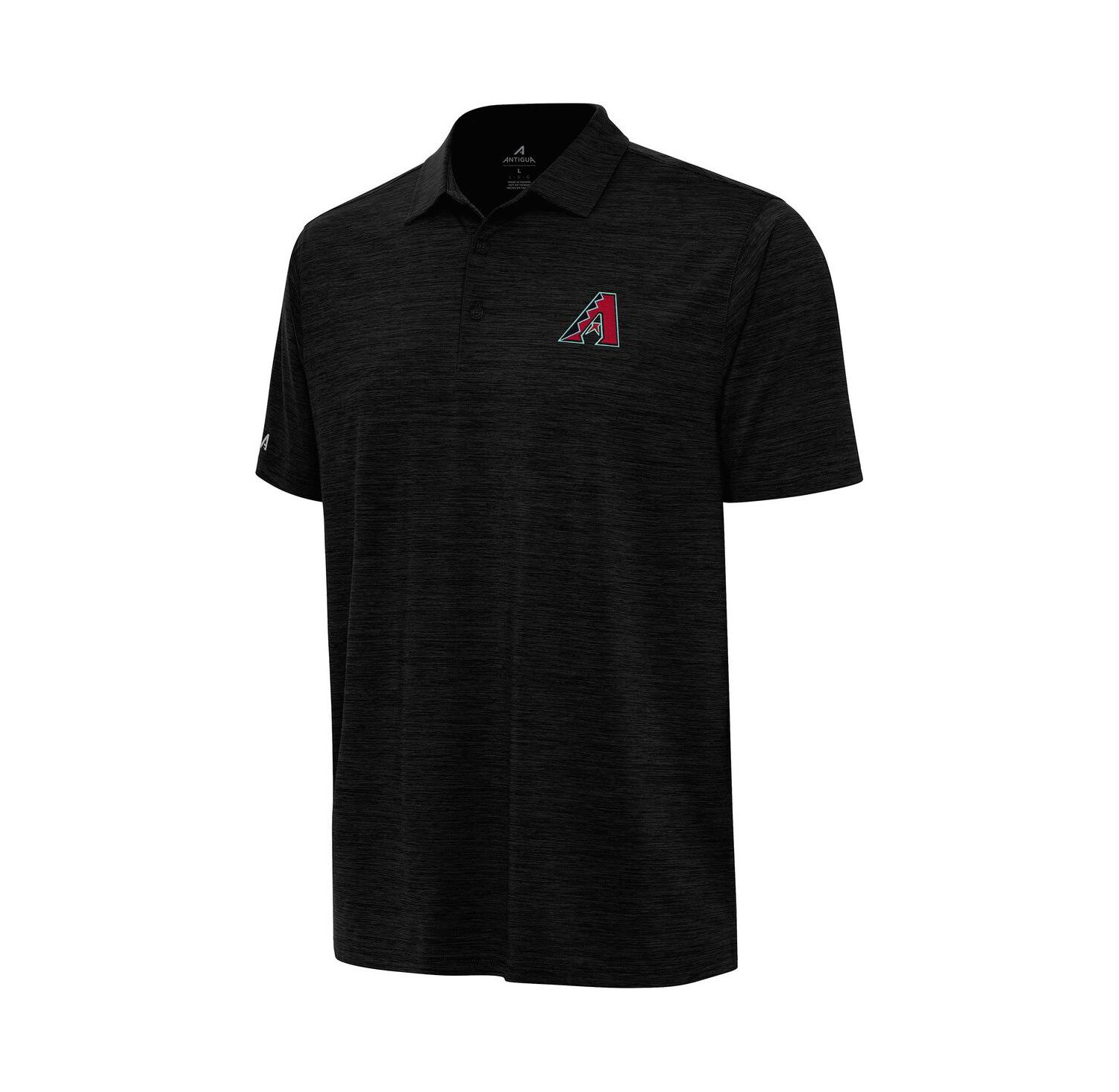 Men's Heather Black Arizona Diamondbacks Layout Polo Shirt