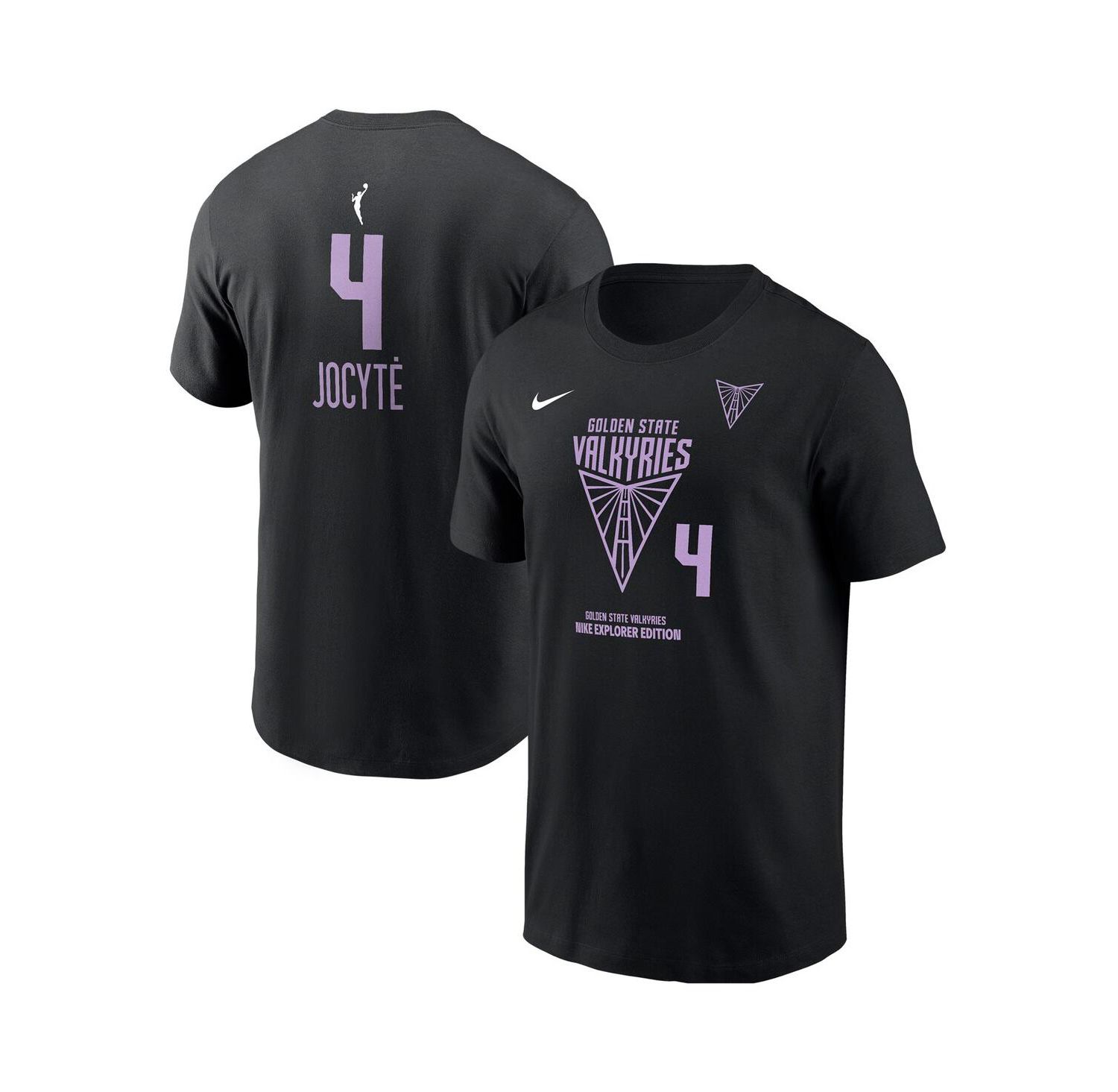 Men's and Women's Juste Jocyte Black Golden State Valkyries Name & Number T-Shirt