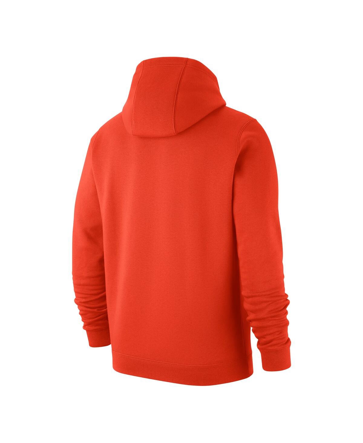 Nike Men's Orange Syracuse Script Club Pullover Hoodie
