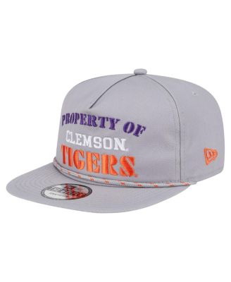 Men's Gray Clemson Tigers Golfer Vintage Adjustable Hat