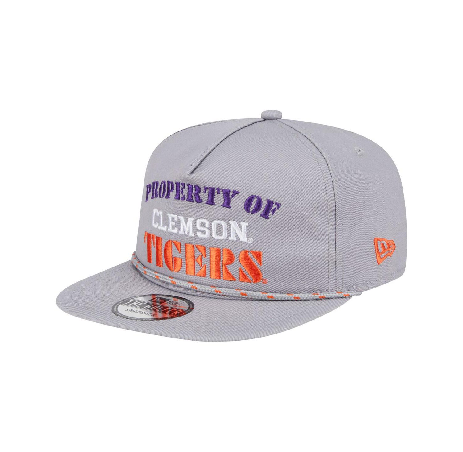 Men's Gray Clemson Tigers Golfer Vintage Adjustable Hat