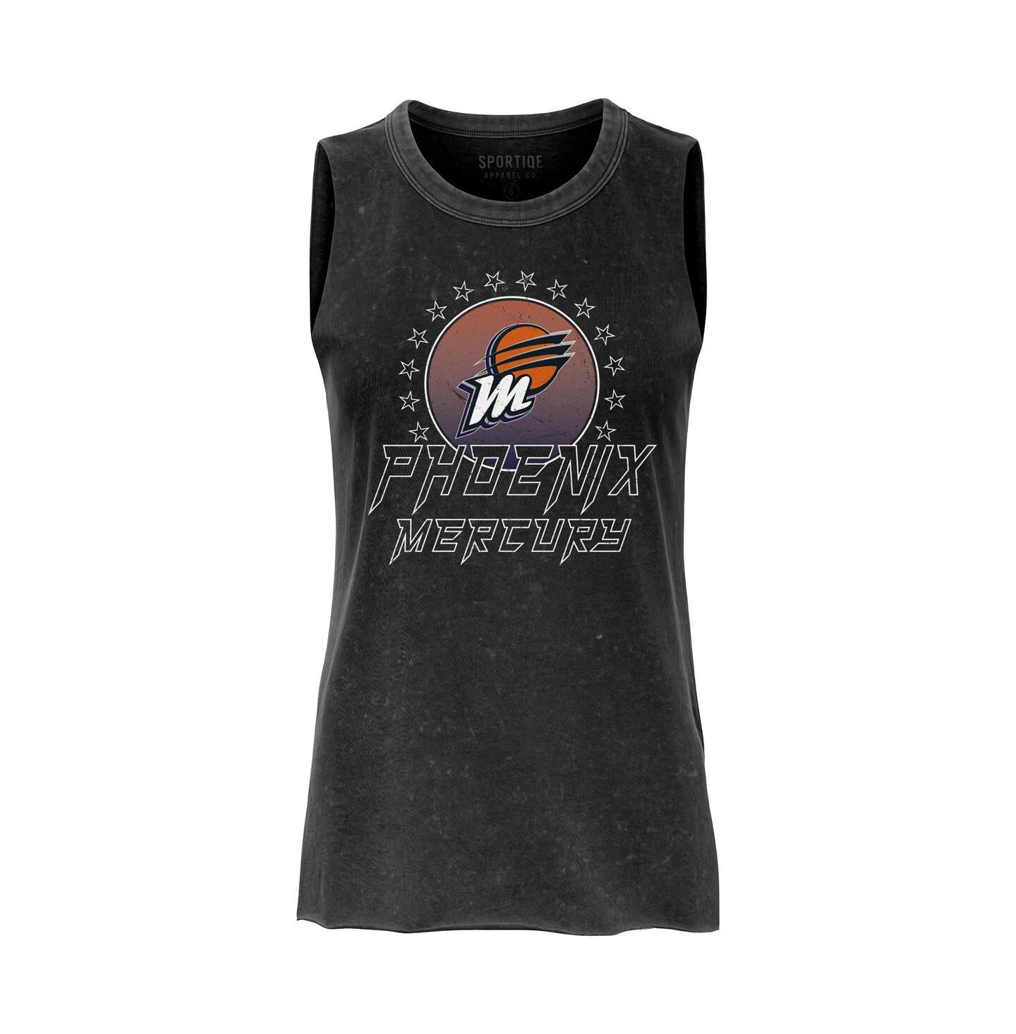 Женский топ Sportiqe Black Phoenix Mercury Rock Roll Collection Turner Mineral Wash — фото 2