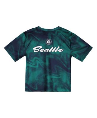 Toddler Teal/Navy Seattle Mariners Pinch Hitter Infielder T-Shirt and Shorts Set