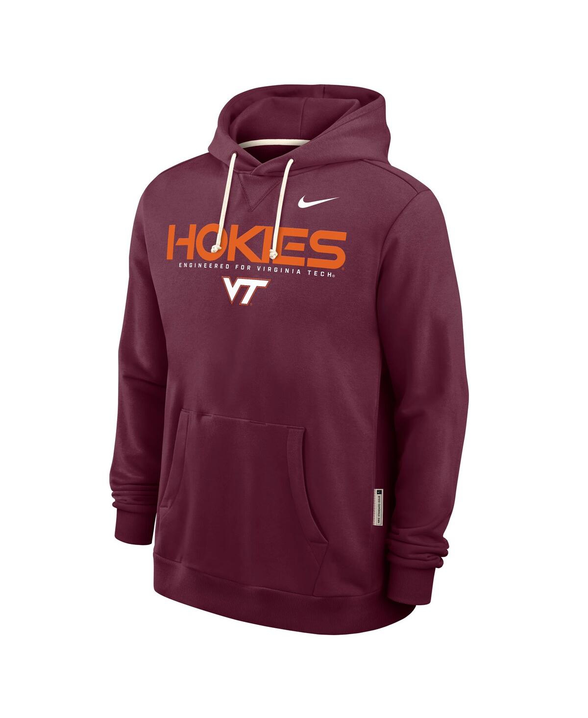 Nike Maroon Virginia Tech Hokies 2025 Sideline Performance Pullover Hoodie In Burgundy