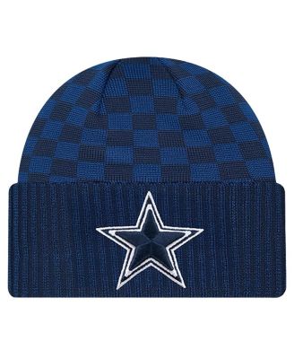 New Era - Men's Navy Dallas Cowboys Checkered Cuffed Knit Hat