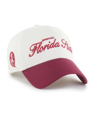 '47 Brand - Men's White Florida State Seminoles Contemporary Basics Foundation Clean Up Adjustable Hat