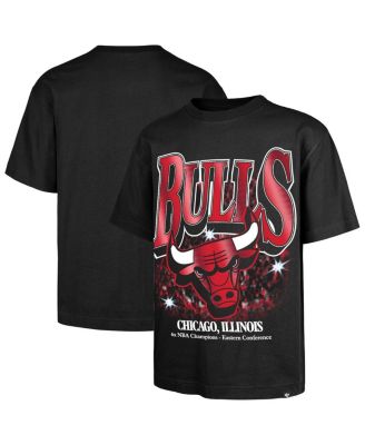 '47 Brand - Men's Black Chicago Bulls Past Champs Collection Flashbulb Foundation T-shirt