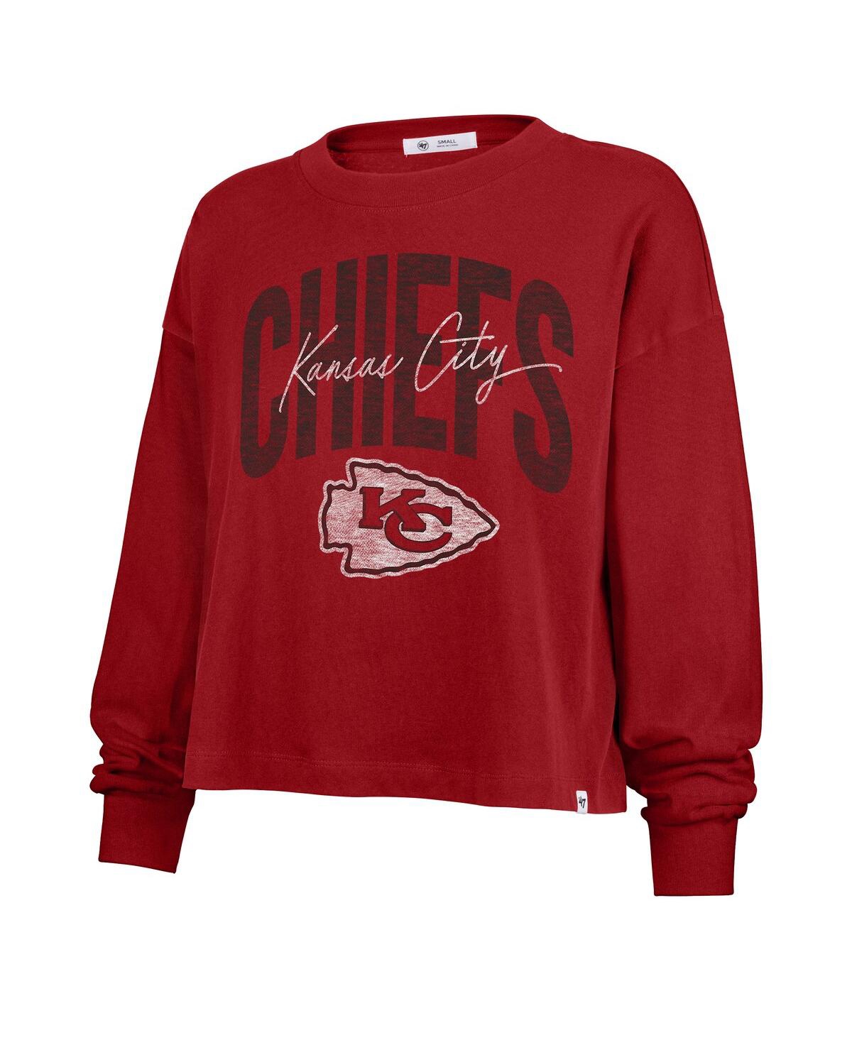 47 Brand '47 Red Kansas City Chiefs Muse Sydney Long Sleeve T-shirt In Red