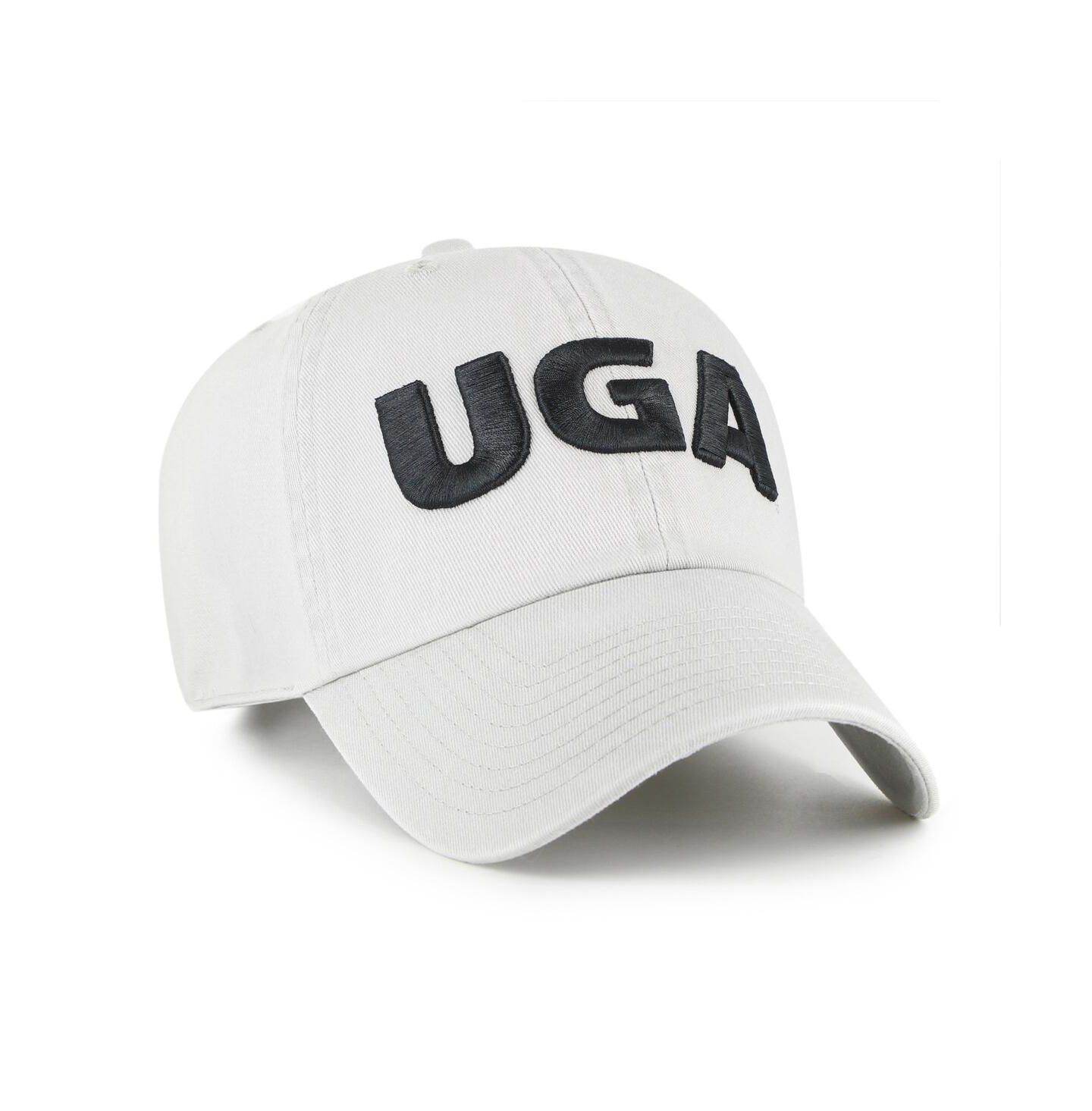 Мужская кепка '47 Brand Gray Georgia Bulldogs Clean Up Adjustable Hat — фото 3