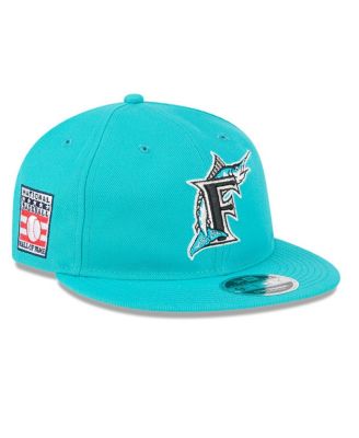 New Era - Men's Teal Florida Marlins Baseball Hall of Fame Retro Crown Cooperstown Collection 9FIFTY Adjustable Hat