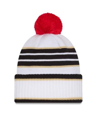 Men's White D.C. United 2025 Jersey Hook Cuffed Knit with Pom Hat