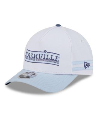 New Era - Men's White/Light Blue Nashville SC 2025 Jersey Hook 9FORTY M-Crown Adjustable Hat