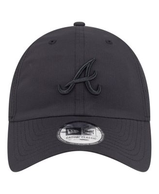 Men's Black Atlanta Braves Ripstop Casual Classic Adjustable Hat