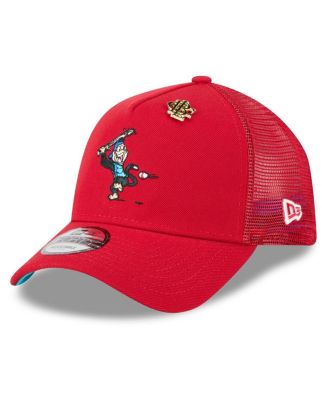 New Era - Men's Red Los Angeles Angels 2025 Big League Chew A-Frame 9FORTY Adjustable Trucker Hat