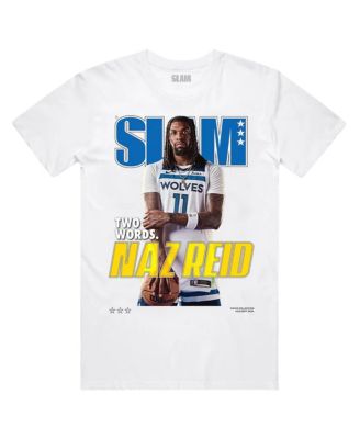 Slam - Men's Naz Reid White Minnesota Timberwolves Cover T-shirt