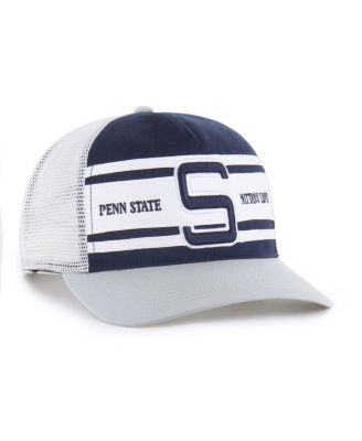 Big Boys and Girls Navy/Gray Penn State Nittany Lions Super Stripe Hitch Adjustable Trucker Hat