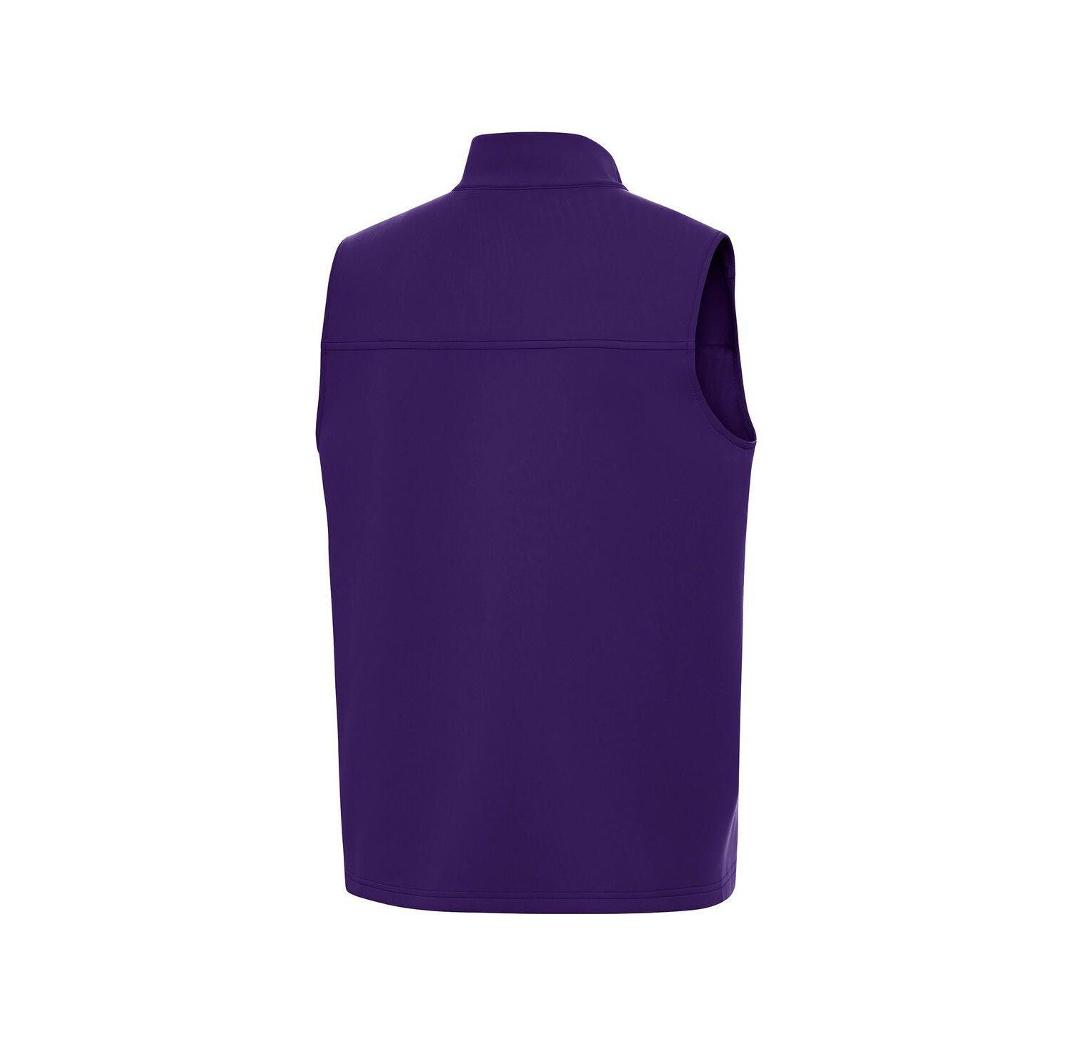 Men's Purple Clemson Standing Tiger Golf Demand Full-Zip Vest