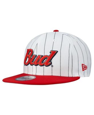 Men's White Dale Earnhardt Jr. Budweiser Baseball 9FIFTY Snapback Hat