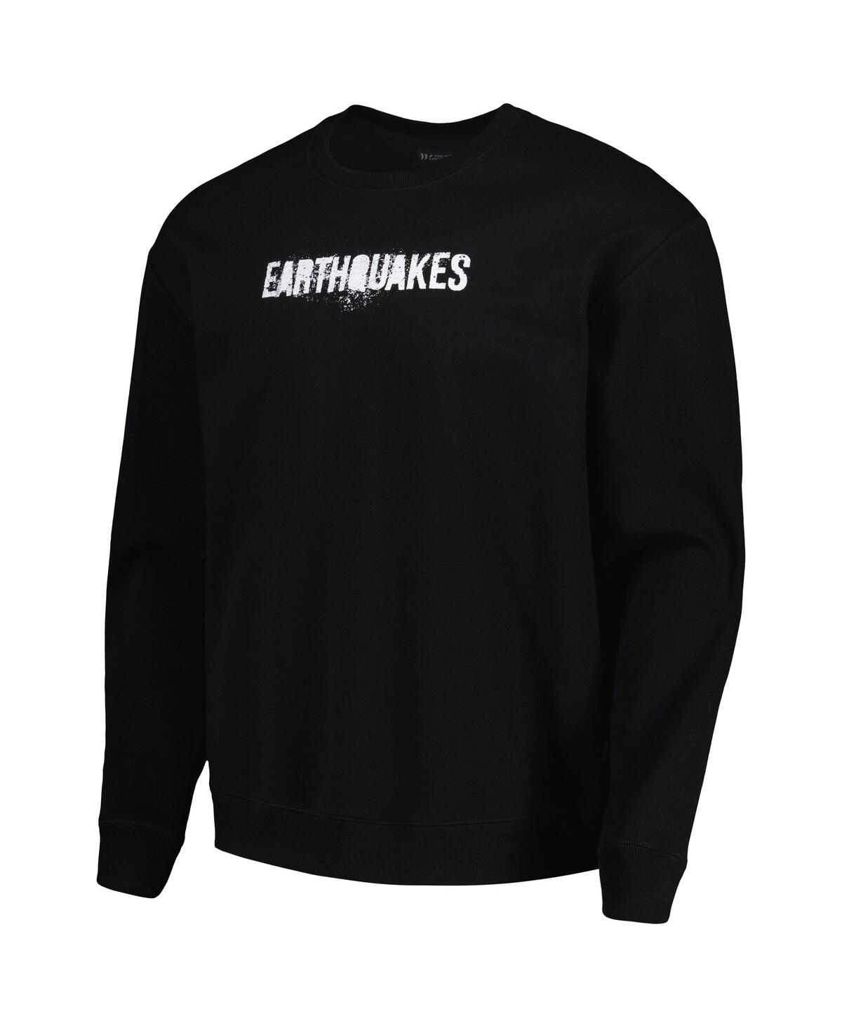 The Wild Collective Men's Black San Jose Earthquakes Pullover Sweatshirt In Black