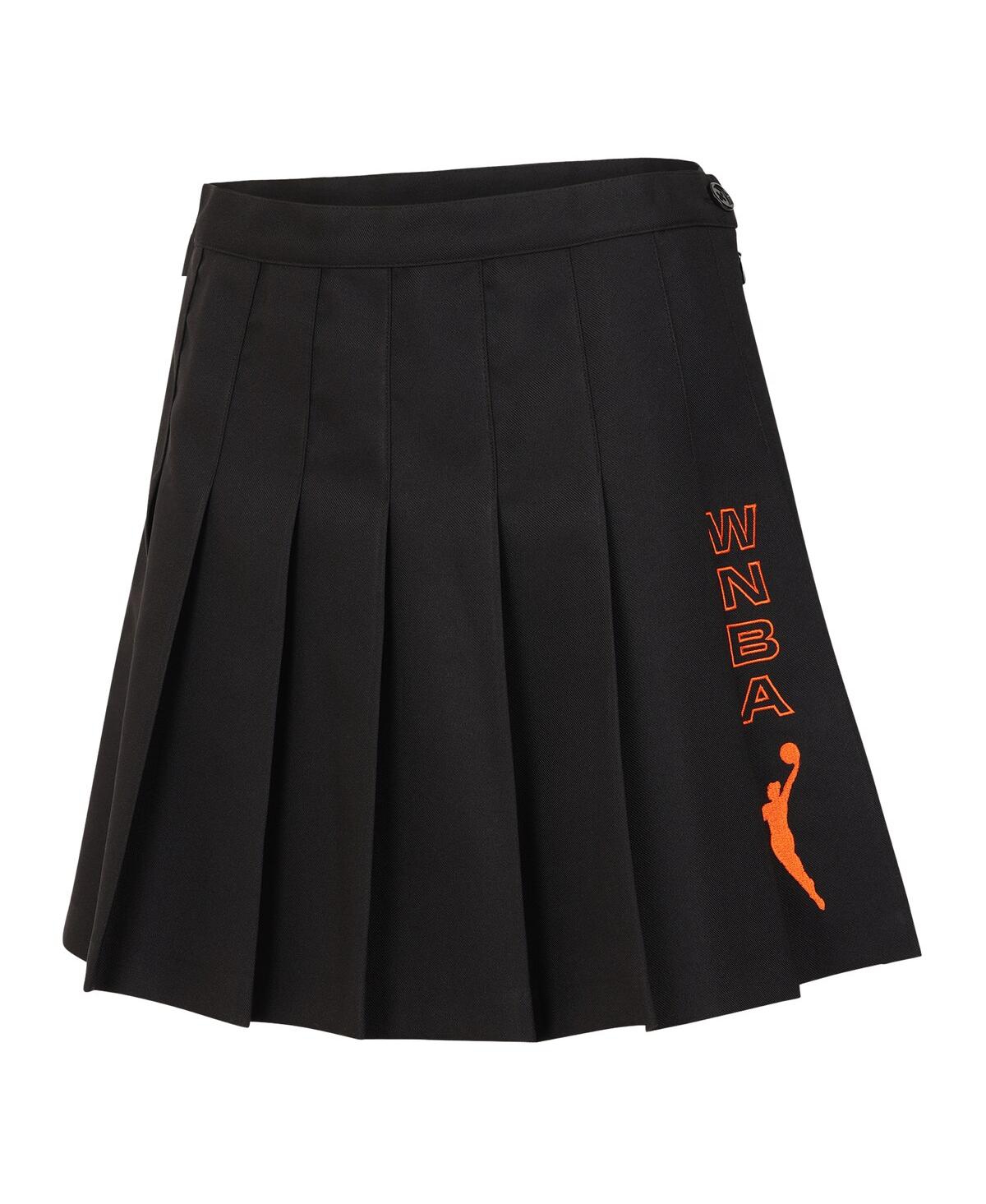 Round21 Men's And Women's Black Wnba Game On Tennis Skirt In Black