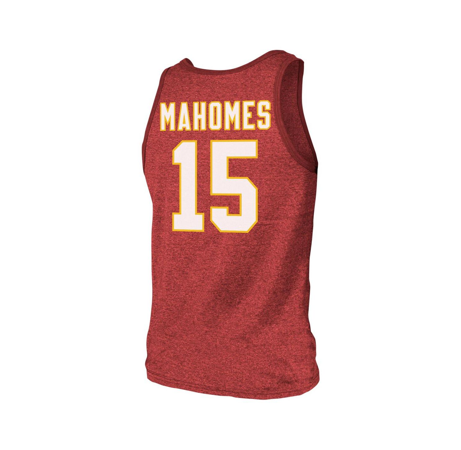 Threads Men's Patrick Mahomes Red Kansas City Chiefs Tri-Blend Player Name & Number Tank Top