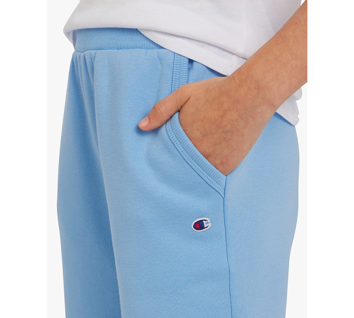 Champion Big Girls Fleece Jogger Pants In Blue