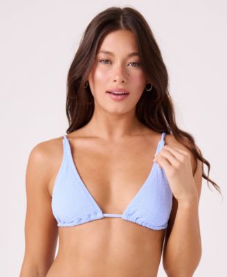 Juniors' Haliewa Built-Up Triangle Bikini Top