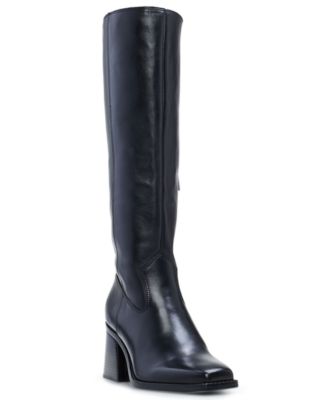 Womens's Sangeti Block-Heel Wide-Calf Knee-High Boots
