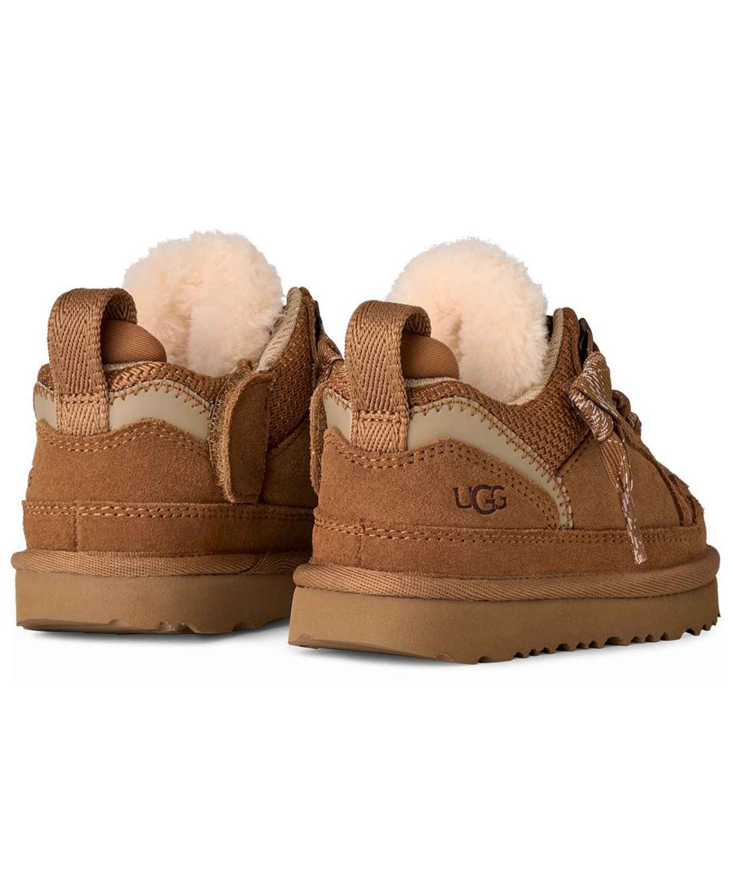 Кроссовки UGG® Lowmel Lace-Up Sneakers для девочек, цвет: Каштановый — фото 3