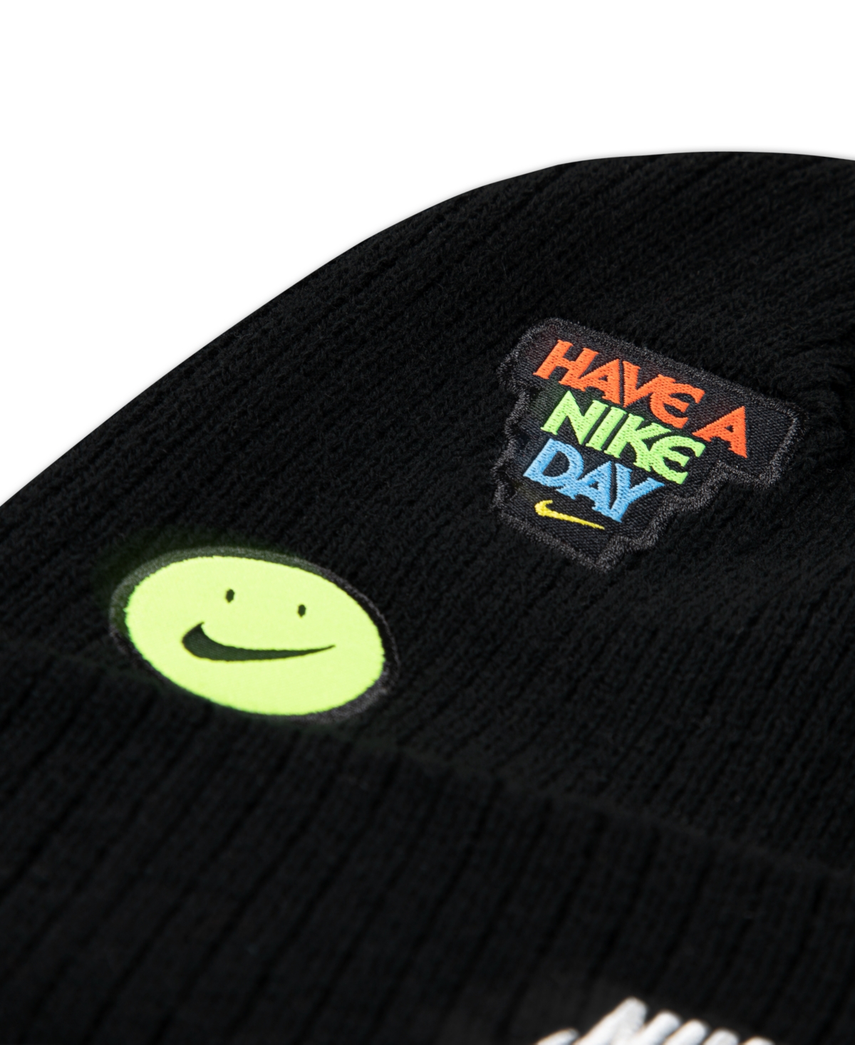 Nike Big Kids 2-piece Patch Peak Beanie And Gloves Set In Black