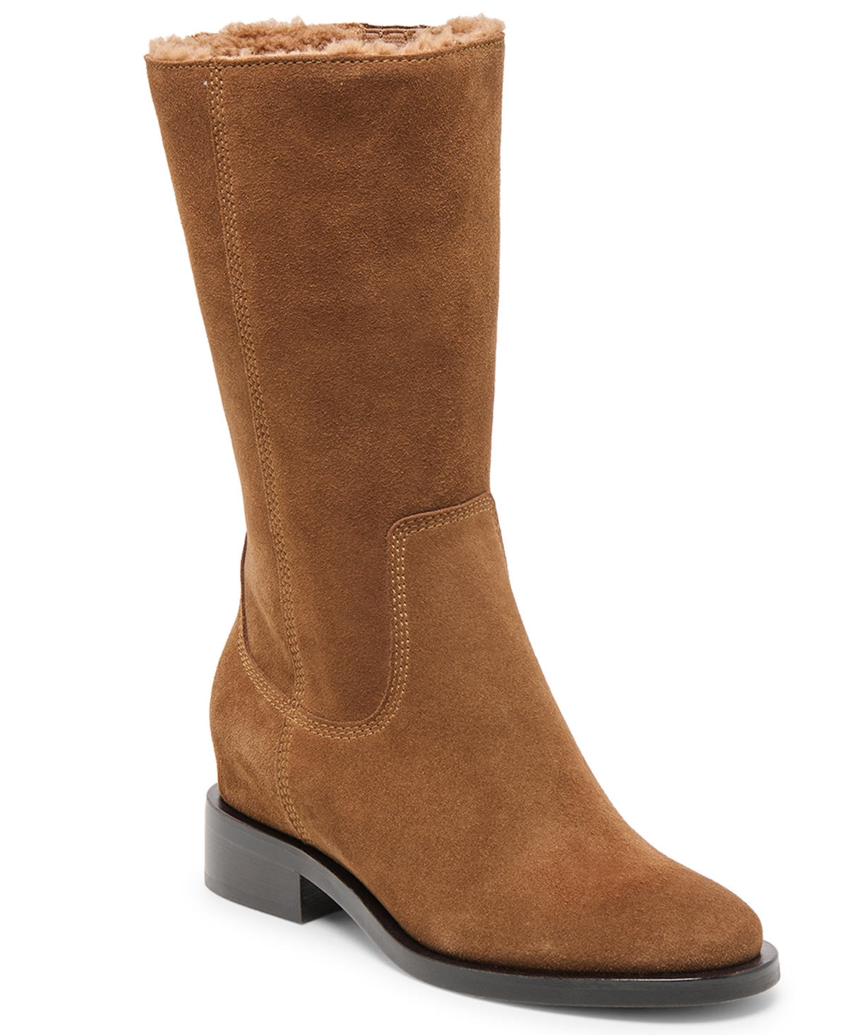Dolce Vita Women's Kedra H2o Slip On Cozy Tall Cold Weather Boots In Brown