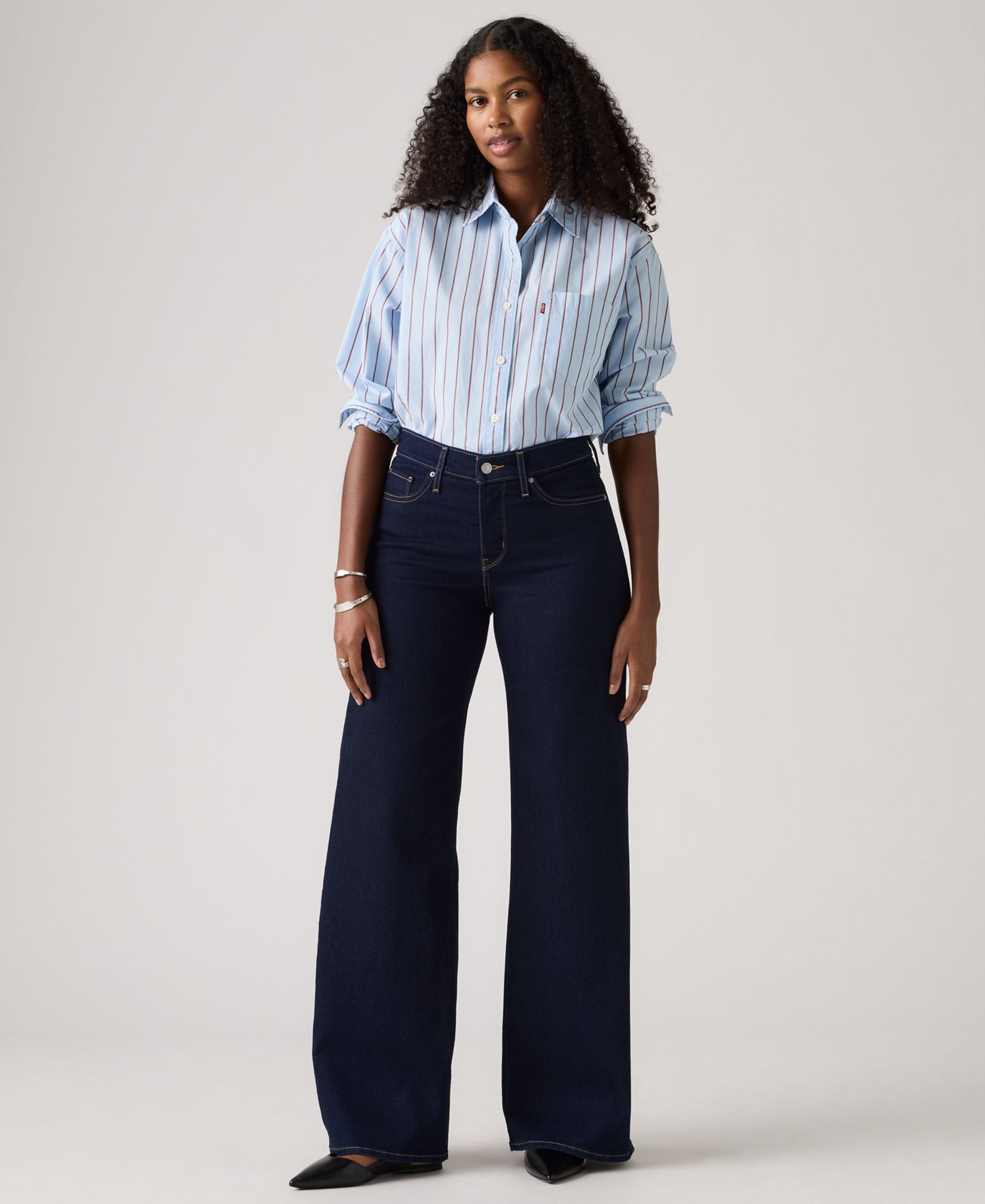 Women's 318 Shaping Stellar-Stretch Wide-Leg Jeans