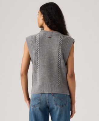 Premium Women's Cable Knit Sweater Vest Sweater