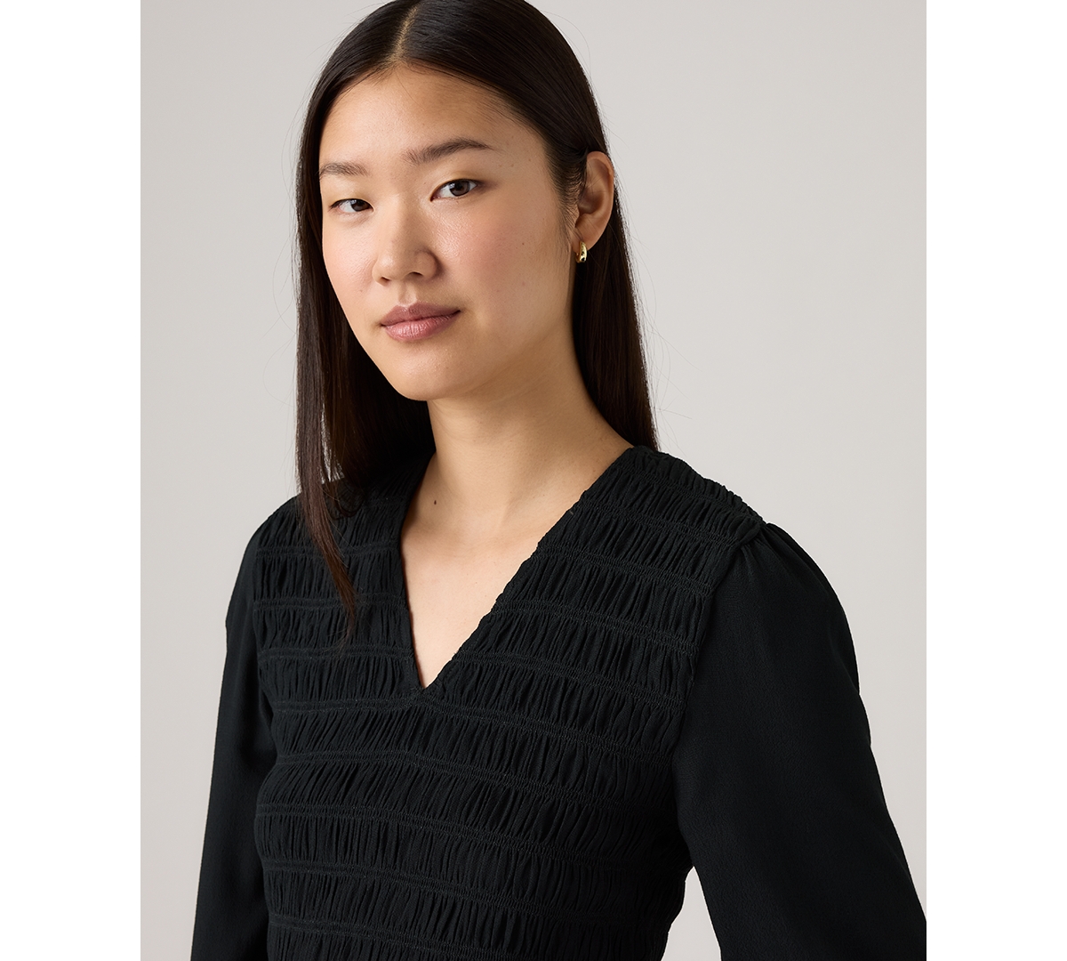 Levi's Women's Esme Long-sleeve Slim Fit Blouse In Multi
