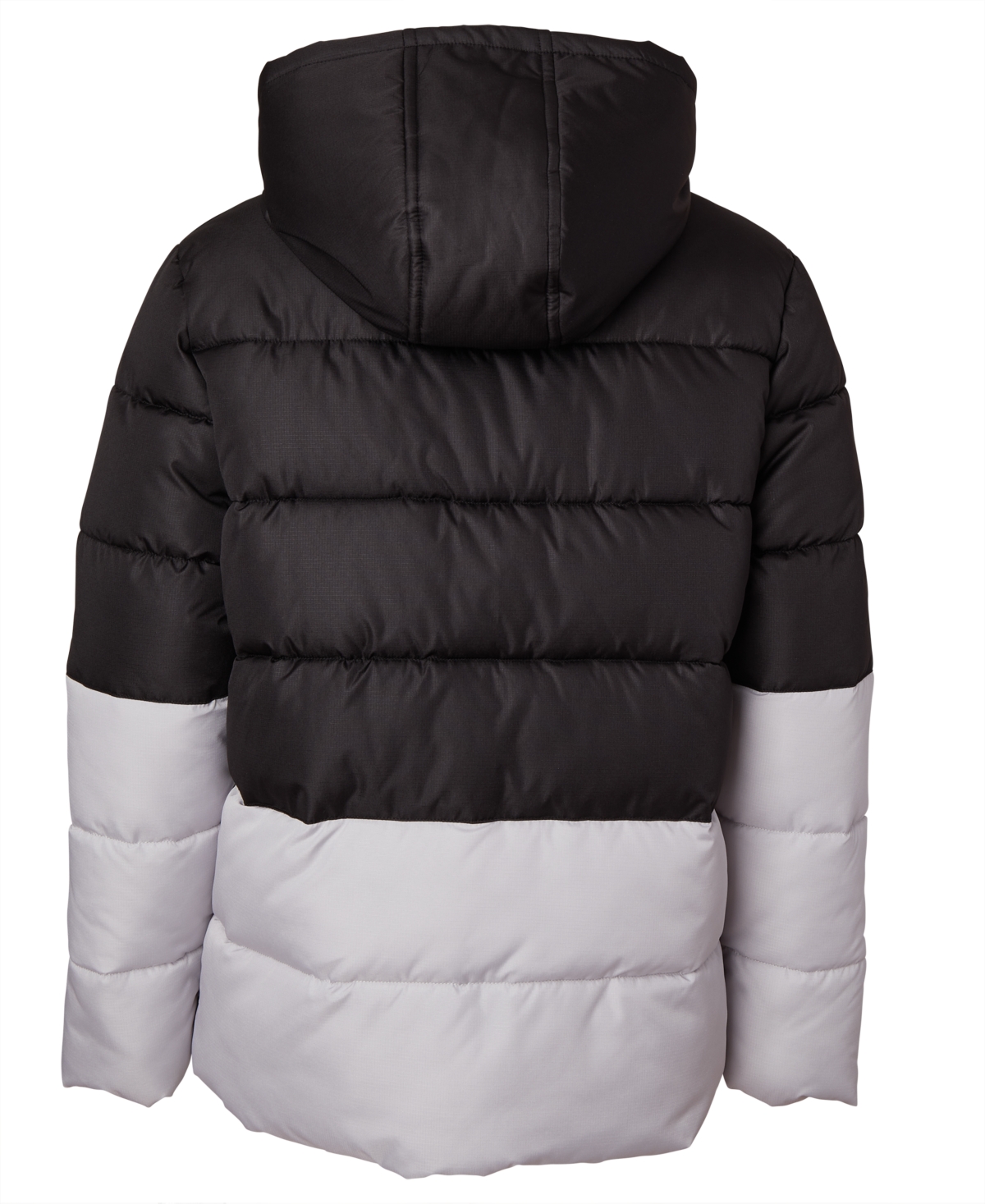 Ixtreme Toddler And Little Boys Color Blocked Ripstop Puffer Jacket With Beanie In Black