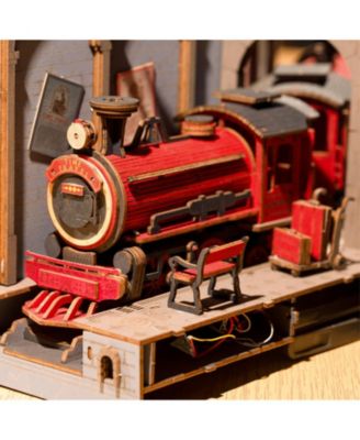 3D Jigsaw Puzzle Wooden Model Building Kit, Time Travel, Multicolored, 7.24"3.86"9.84"