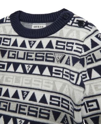 Baby Boys' Long Sleeve Crew Neck Sweater and Pant, 2-Piece Set