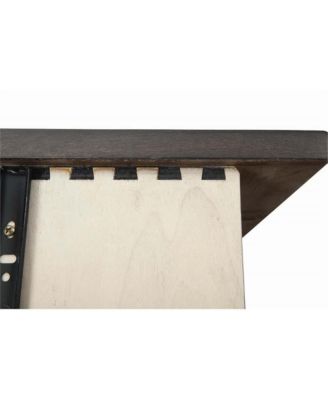 Taylor Farmhouse Wood Changer Topper in River Rock Brown