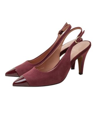 NIYKA Women's Mini Captoe Slingback Pumps