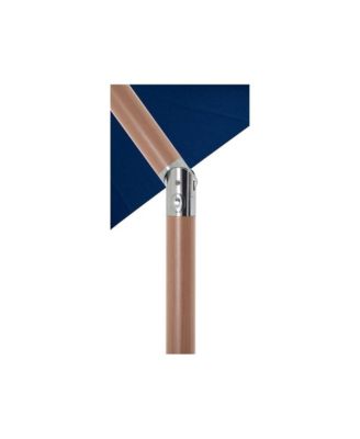 Amalfi Navy With Cream Piping Fabric Patio Umbrellas