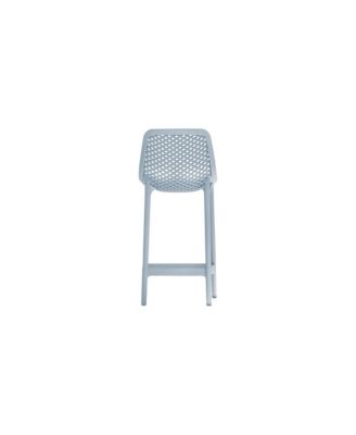 Mykonos Sky Blue Outdoor Patio Stool, Set of 4
